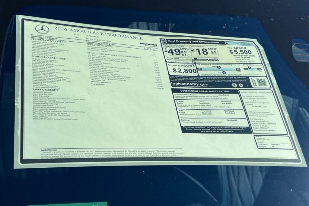 2026 Mercedes S 63 AMG